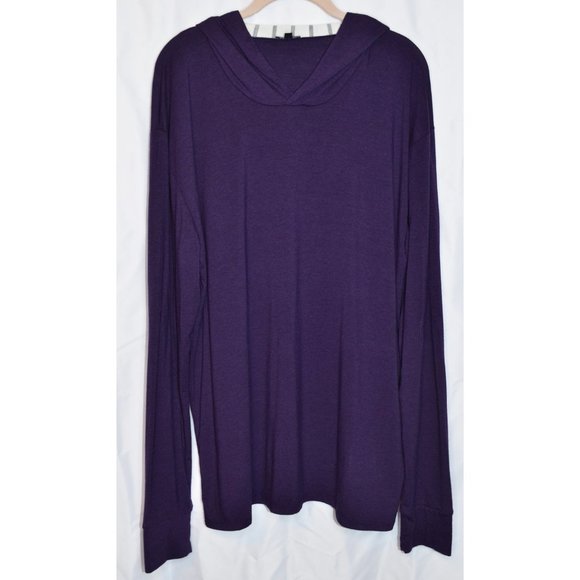 Two Blind Brothers Tops - Two Blind Brothers Pullover Hoodie Bamboo Blend Purple Size XL